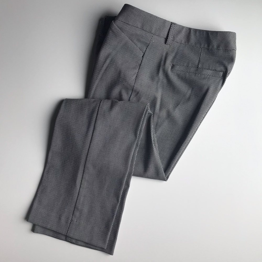 EXPRESS Editor Black & White Pattern Dress Pants